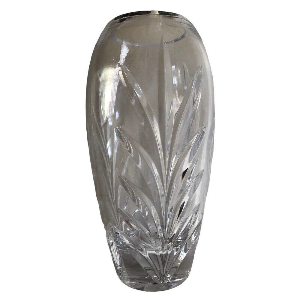 Lead Crystal Floral Vase - Miller Rogaska Covington by Reed & Barton 7"